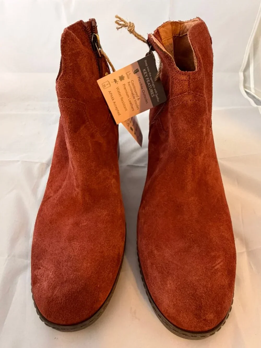 Jambu  Women's Vanda Boot, Brandy Suede Women Sizes   retail $159   NEW